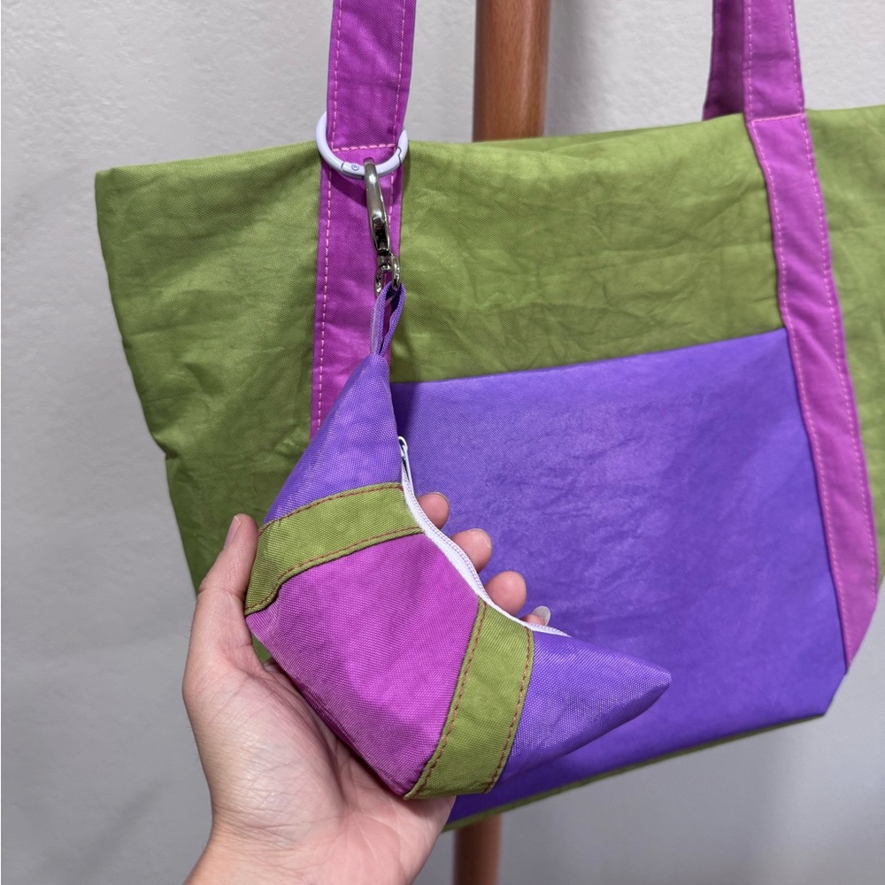 Handmade Nylon Croissant/Dumpling Bag Charm Keychain